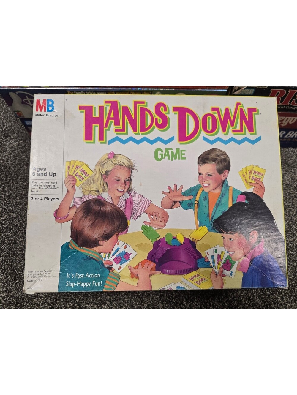 Milton Bradley Hands Down Family Card Game Vintage 1987